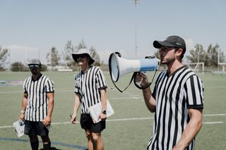 Referees at a field event