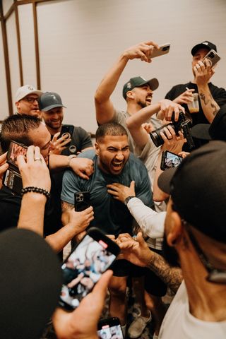 Group of reps cheering